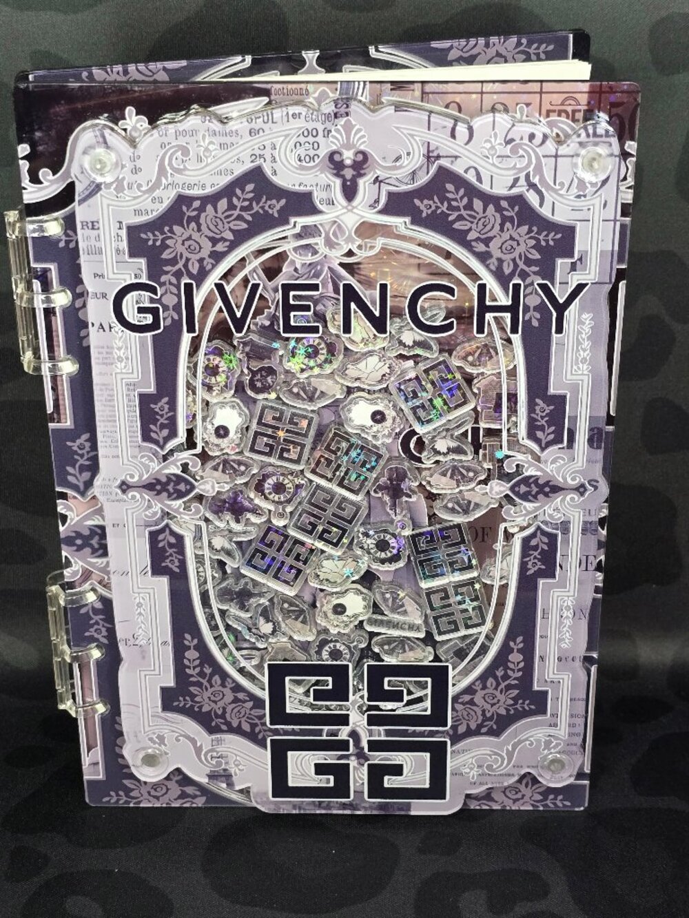 Acrylic Shaker Notebook Givenchy